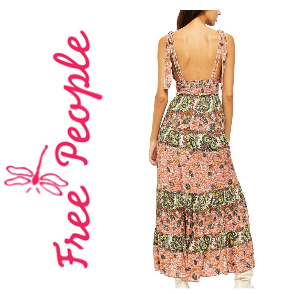 NWT F.P - Let’s Smock about it Maxi Dress - Picture 2 of 14